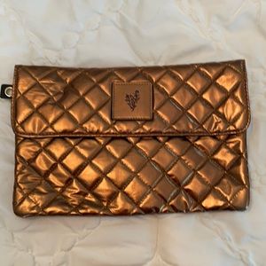 Gold quilted clutch - unknown brand
